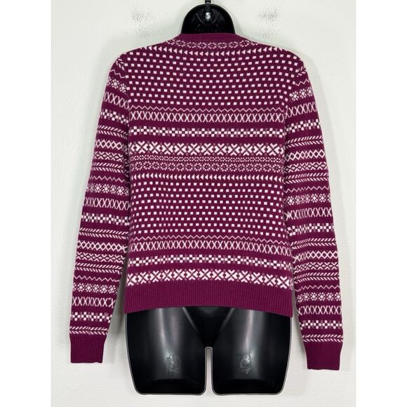 Kier + J 100% Cashmere Sweater Long Sleeve Pullover Pink Cabincore, M - Picture 6 of 11